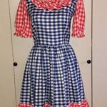 Vintage Handmade Square Dance Outfit Matching Mens Womens Used 3 Piece Red Photo 0