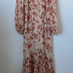 Revolve CAMI NYC Francie Lace Trimmed Floral Print Silk Chiffon Maxi Dress Size:S Photo 1