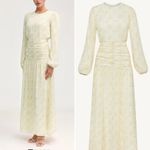 VEILED Randa Ruched Maxi Dress Honey Floral Sz XS NWT Yellow Photo 1