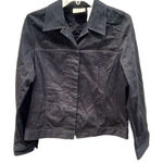 Liz Claiborne  size Medium black denim jacket . Photo 0