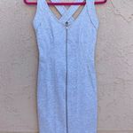 Alexander Wang Ponte Criss cross back zip front heather grey jersey dress size 2 Photo 3