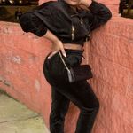 Guess Black Leather Quilted Sneakers Photo 1