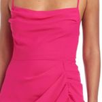 Amanda Uprichard Jasalina Ruched Mini Dress Hot Pink Photo 12