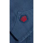 Nili Lotan French Army Appliquéd Cotton Linen Blend Twill Jacket Size‎ XS Blue Photo 5