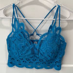 Zenana Outfitters  Vibrant Blue Lace Bralette Size Small Photo 0