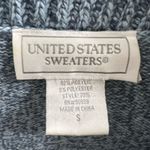 United States Sweaters Vintage  Blue Shawl Collar One Button Woman's Cardigan S M Photo 5