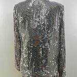 Vintage 80/90s Miss Bergdorf Sequins Mini Dress Set Silver Photo 5