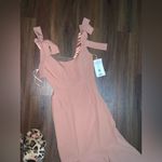 REVELRY nicole Crepe Dress nwt 260$ mauve bow formal party gown evening wedding Pink Size 2 Photo 8