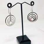 Solid 14K white gold, made in Italy, earrings, NWOT Photo 5