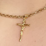18K gold filled crucifix pendant Photo 0