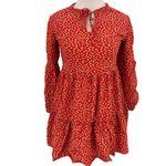 Rails  Everly Carmine Daisies Floral Ruffle Mini Dress Size XXS Photo 1