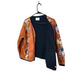 Scrappy Bits Women's Jacket Orange Horse Print Cardigan Style Size M Size M Photo 4