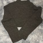 ZARA  Gray Cowl Neck Sweater with Fringe Detail Photo 4