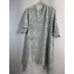 Womans Poof Large Gray Knit Open Front Cardigan short Sleeve Photo 1