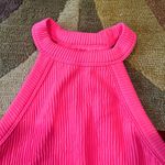 Aerie NWT  Superchill Seamless High Neck Bra Top Crop  Tank Top Ribbed Pink XS Photo 1