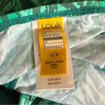 Lole  Swim Suit Green Leaf Print 2 Piece Small Tankini Top Large Bikini Bottom Photo 2