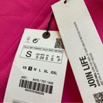 ZARA NEW  Hot Pink Tailored Pants Trousers Size Small Straight Leg High Rise NWT Photo 3