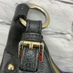 Michael Kors  Gold Studded Strap Black Pebbled Leather Handbag Y2K Photo 7