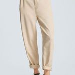 Everlane Womens The TENCEL Relaxed Chino Pants Soft Slouchy Parchment Ivory 4 Photo 1