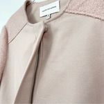 Cupcakes And Cashmere Coat Size Medium Mid Length Collarless Dusty Pink Photo 3