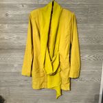 Pretty Little Thing Olive Chiffon Drape Detail‎ Long Sleeve Bodycon Dress size 4 Photo 2