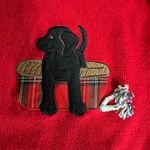 Vintage Timber Lea Womens Sweater Cardigan Collared Button Down Dog Theme Red 2X Photo 6