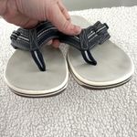 Clarks Blue Brinkley Jazz Flip Flop Sandals Photo 4