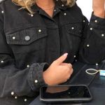 BDG Urban Outfitters Black Pearl Denim Jacket Photo 3