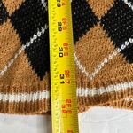 Derek Heart  tan argyle sleeveless sweater dress preppy lightweight neutral fall Photo 7