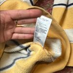 Urban Outfitters  YELLOW CREAM STRIPE OVERSIZED SWEATSHIRT FLEECE LINED Photo 3