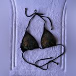 Red kiss Rhinestone Bra top size L nylon Spandex Elastic Black Size L Photo 2