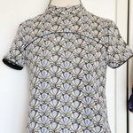 ZARA Womens Dress Size Small Jacquard Embroidered Mini Textured High Neckline Photo 4