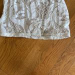 Francesca’s Bridal Alesha Allover Lace‎ Jumpsuit Large White Photo 5