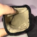 VINTAGE BERMANS GRAY LEATHER WITH BLACK TRIM LINED GLOVES (M) Photo 13