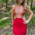 Naven x Revolve Sparkle Cut Out Mini Dress Red S Photo 9