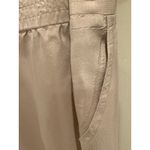 Vivienne Tam  Silk Wide Leg Pants Beige Elastic Waist Drawstring Size L Photo 7