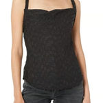 Free People Mykonos Tank Black Casual Top NWT Size L Photo 0