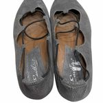 Earthies Essen Ballet Flat Shoes Womens 12 B Gray Suede Elastic Strap Feminine Photo 5