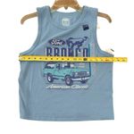 Hybrid Apparel  Ford Bronco Graphic Light Blue Crop Tank Top Size L Photo 3