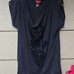 Vivienne Tam Vivian Tam Y2K Zodiac Velvet Tunic Top Black M Photo 0