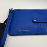 Karl Lagerfeld New  Paris Royal Blue wristlet wallet Photo 0