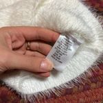 Hera Collection WHITE FUZZY TEDDY BEAR OFF THE SHOULDER LONG SLEEVE Photo 2