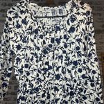 Old Navy | women blue floral midi dress with long sleeves Photo 0