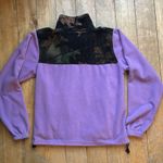 Ladies Purple and Camouflage Fleece Zip Up Jacket XS Photo 3