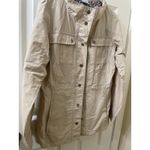 Columbia Tan Light Weight jacket Anorak with Floral Cuffs sz M Photo 1