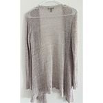 Eileen Fisher Cardigan Womens PS Gray Linen Open Lightweight Sustainable Photo 1