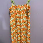 Hue  Orange Floral Sundress Photo 2