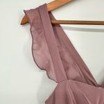 Show Me Your Mumu June Maxi Bridesmaid Dress size Small Antique Rose Chiffon Photo 4