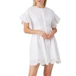 Rebecca Taylor La Vie Short Sleeve Eyelet Dress - Photo 1