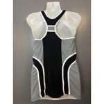 Boston Proper Sport Tank Top Womens Medium Black Gray Colorblock Racerback Gym Photo 3